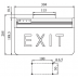 Indicator light 2W, LED, ceiling-type