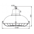 Steel single bulb cargo light E40