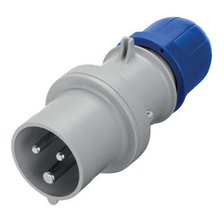 213.3233, Щепсел 32A 2P+E 6h 200-250V 50Hz 60Hz Screw terminals