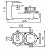Brass socket with chain switch for marine applications, 3P, 250V, 10A Brass socket with chain switch for marine applications, 3P, 250V, 10A